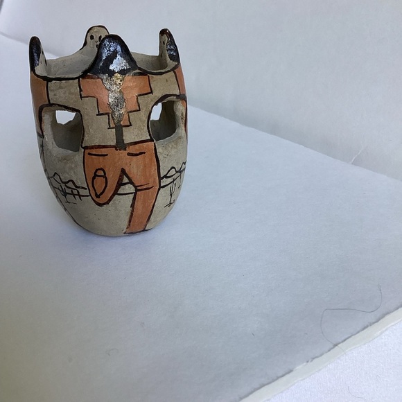 Tohono O’odham Native American Friendship Bowl Vase Angea Pottery Southwest - Picture 6 of 14